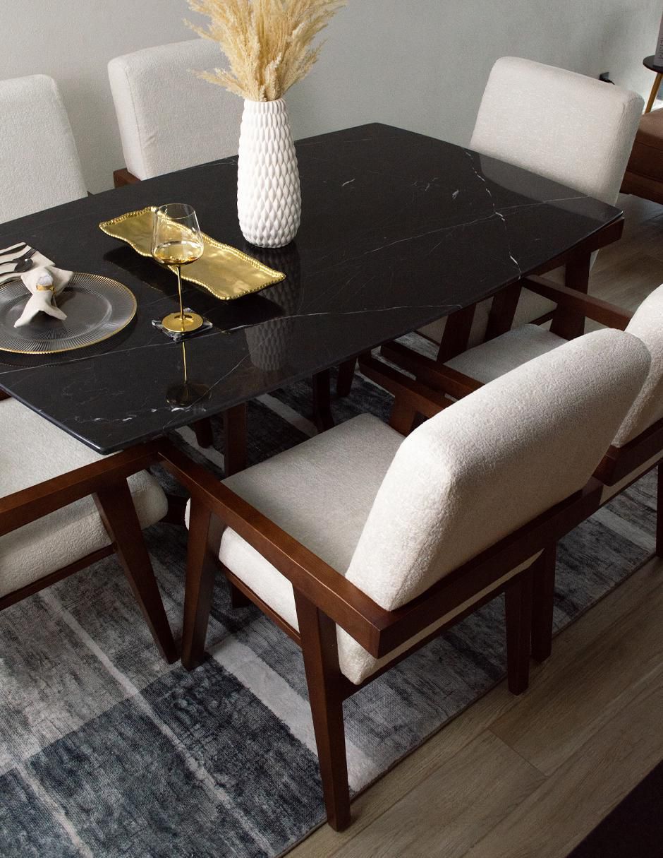 Comedor para 6 personas de mármol 7