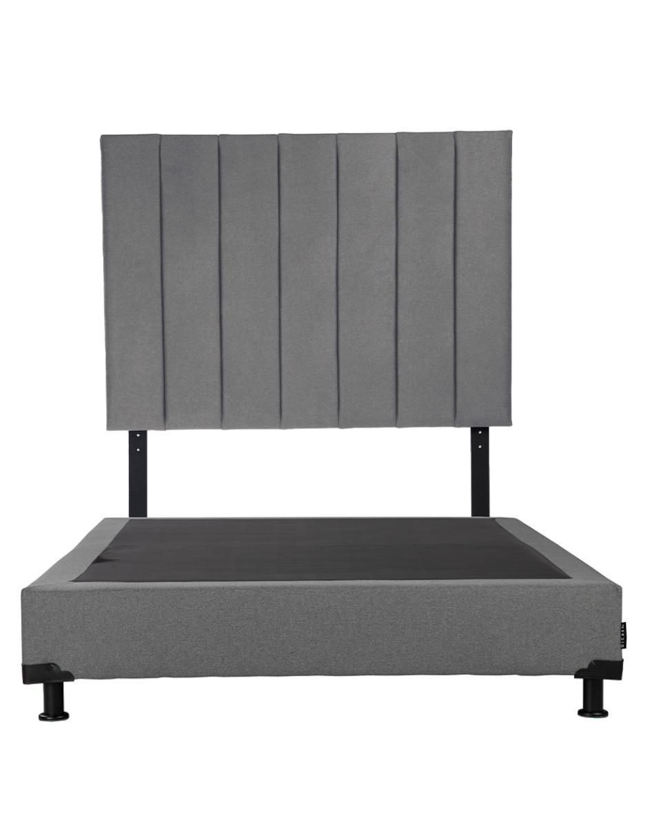 Cama Dicasa Argos box de madera y tela