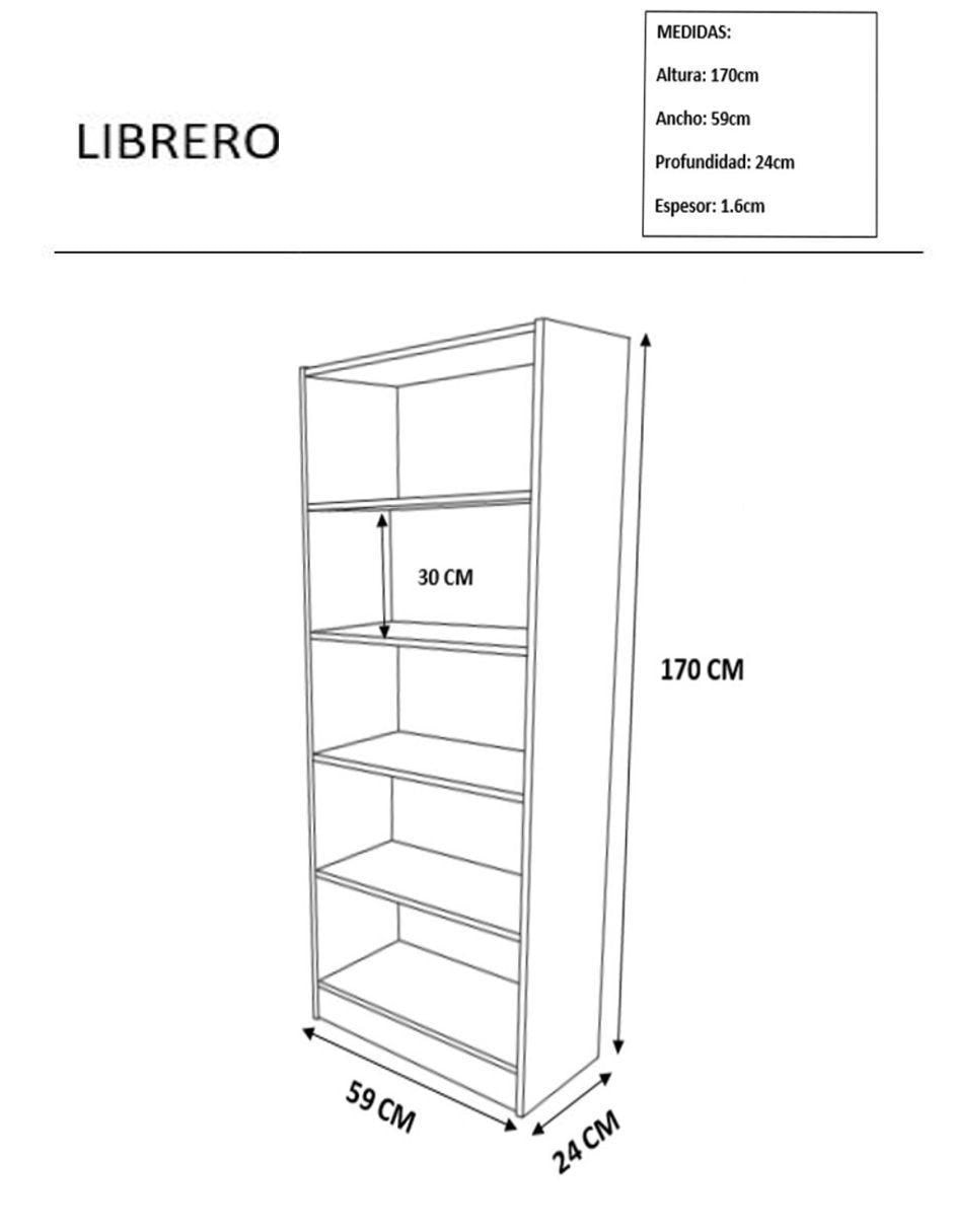 Librero Capaldi de MDF 4