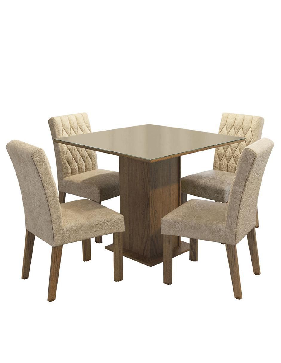 Comedor Anaju para 4 personas de cristal