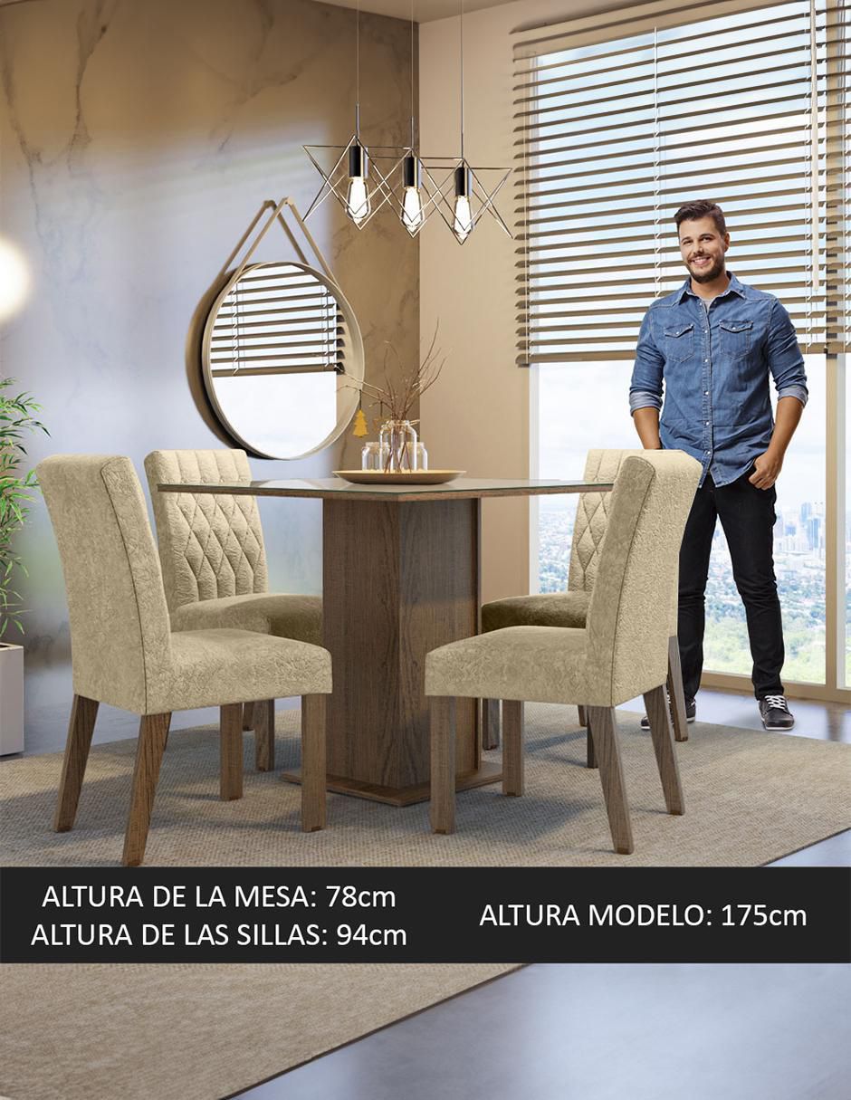 Comedor Anaju para 4 personas de cristal 11