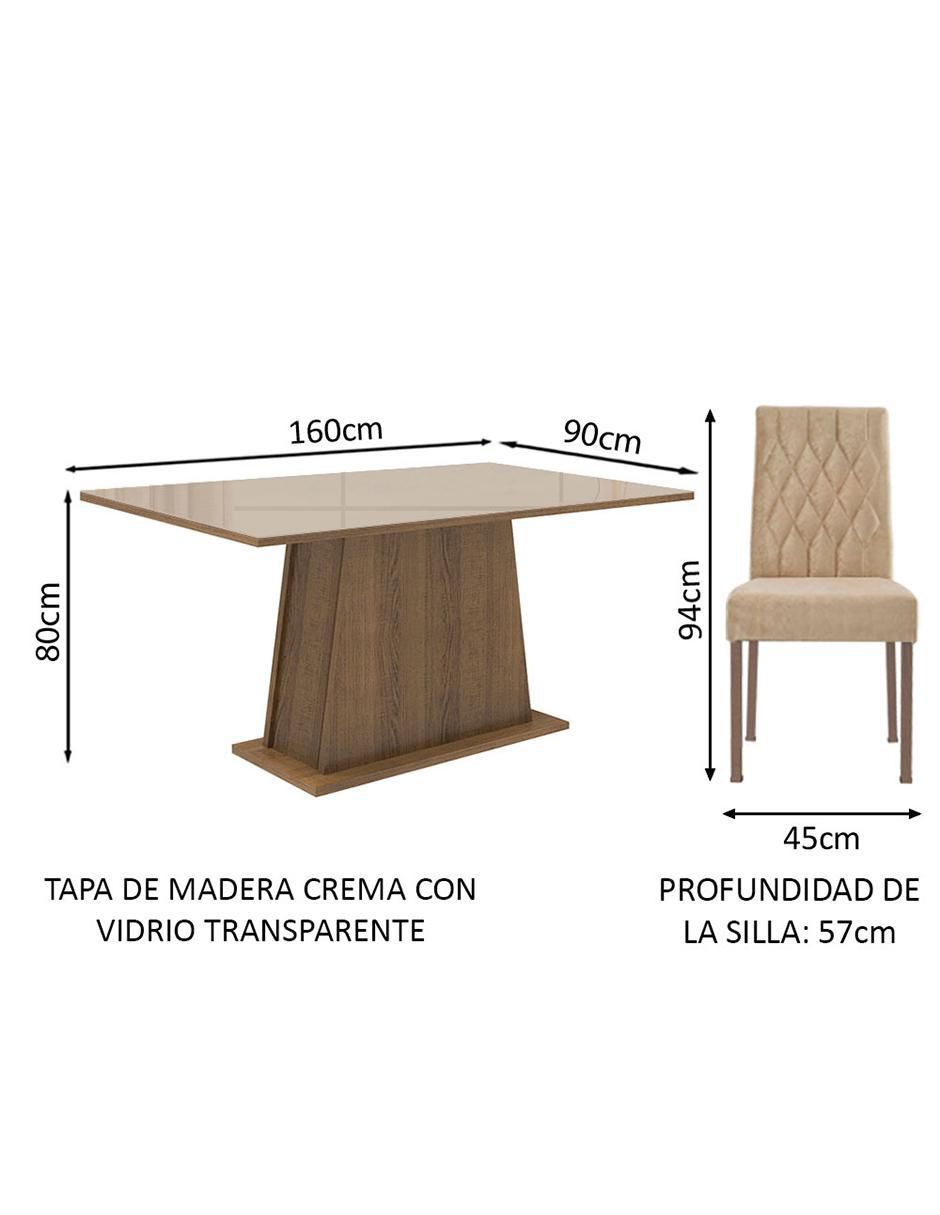 Comedor Stéfani para 6 personas 12
