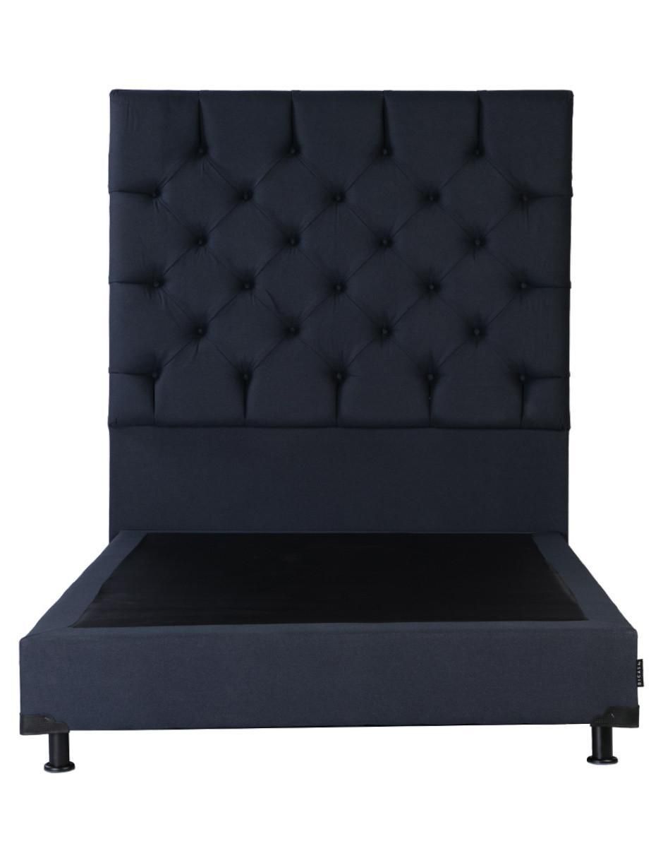 Cama dicasa capri box "de" madera y tela