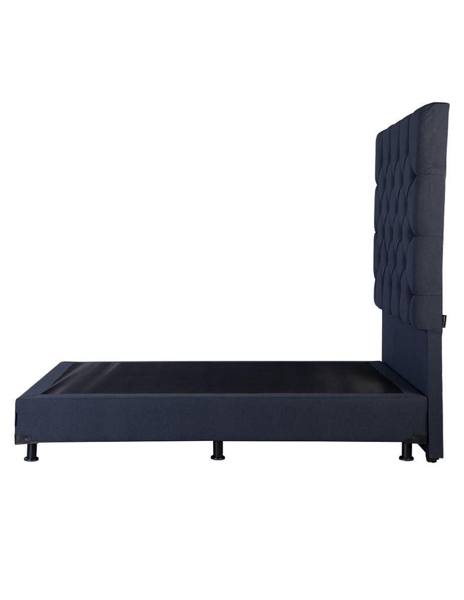 Cama dicasa capri box "de" madera y tela