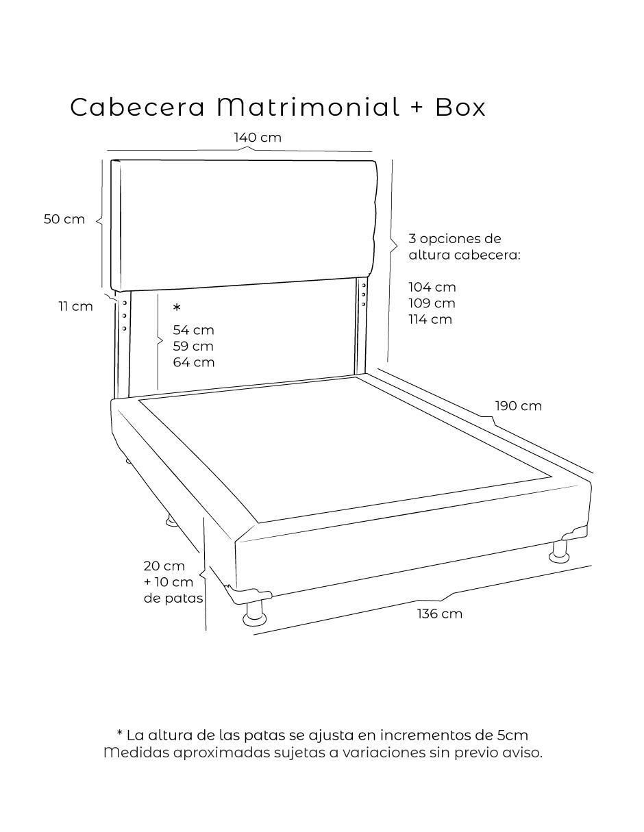 Cama dicasa logan box "de" madera