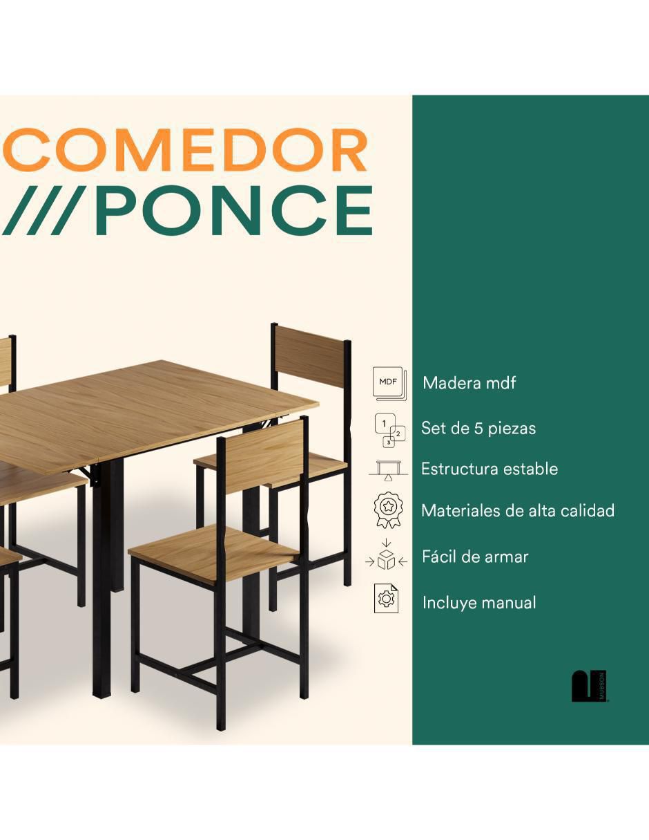 Comedor Ponce para 4 personas 2