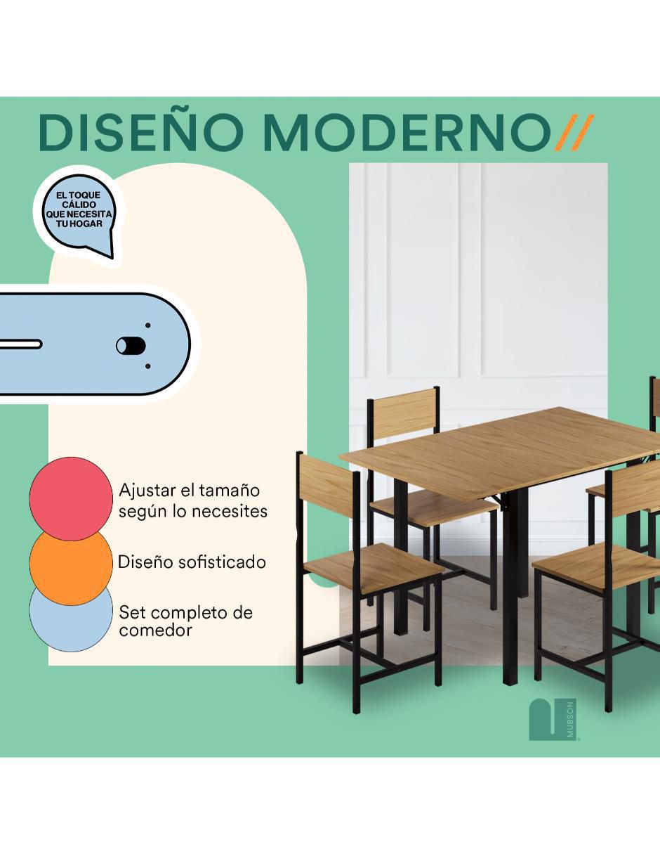 Comedor Ponce para 4 personas 4