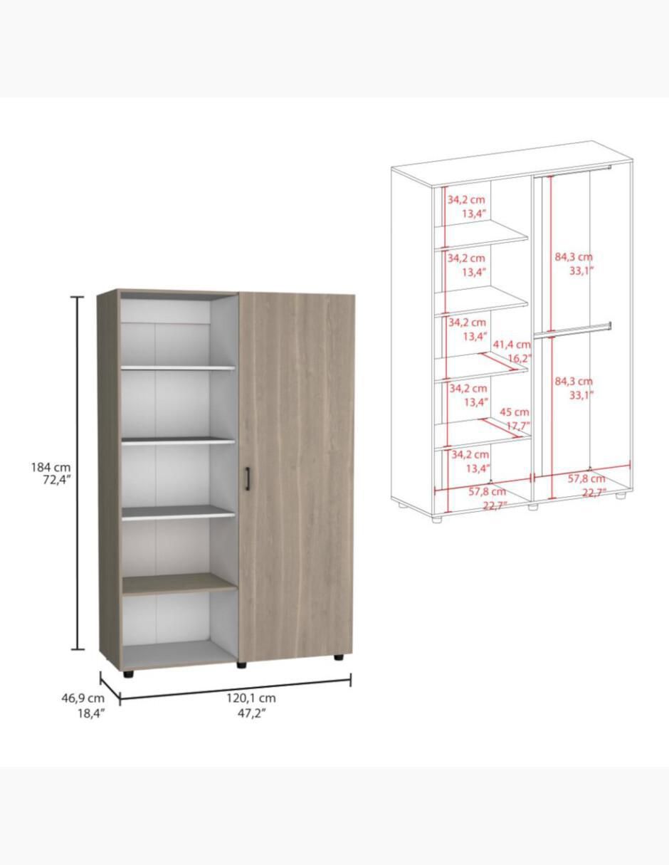 Armario ECO Closet Eco Beige de melamina 7
