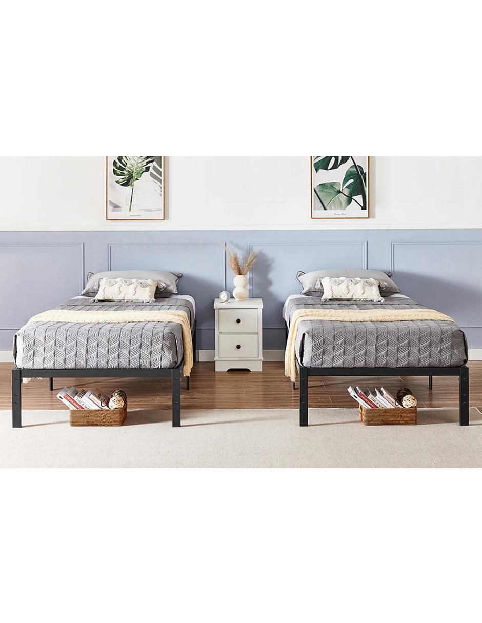 Base para cama armable Kiela de metal individual 6