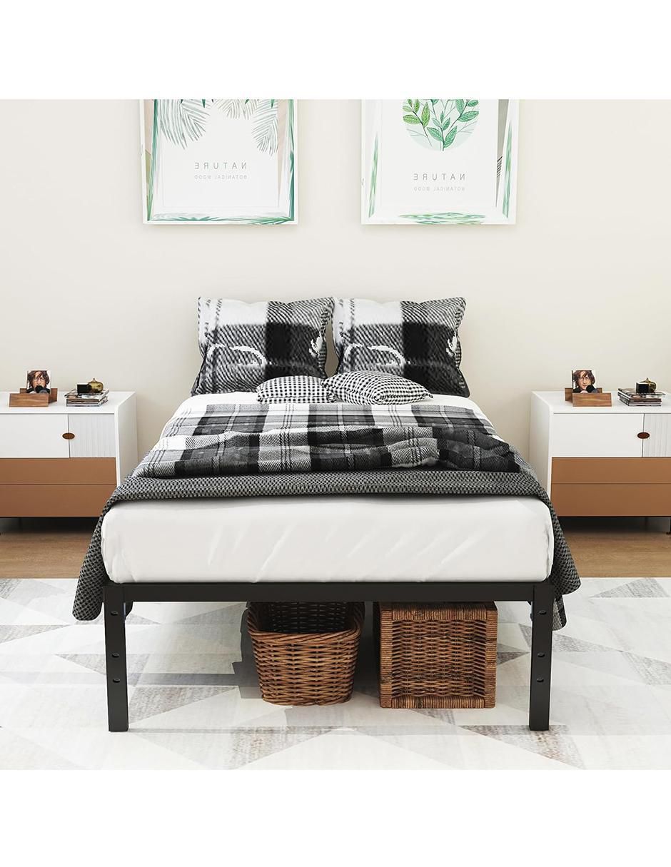 Base para cama armable Kiela de metal individual 7