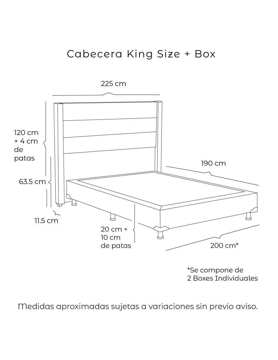 Cama Dicasa Lugo box de madera y tela