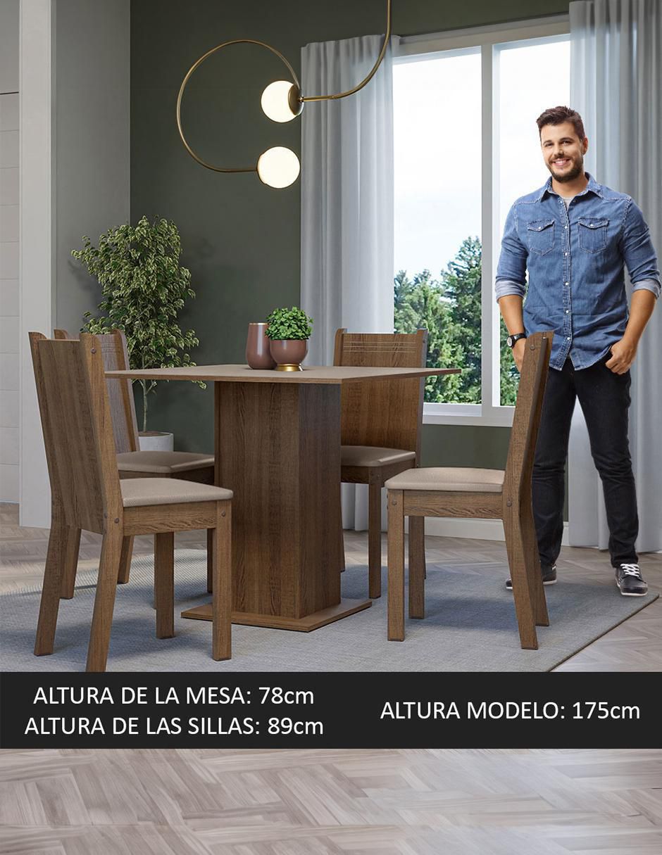 Comedor Samara para 4 personas de MDP 13