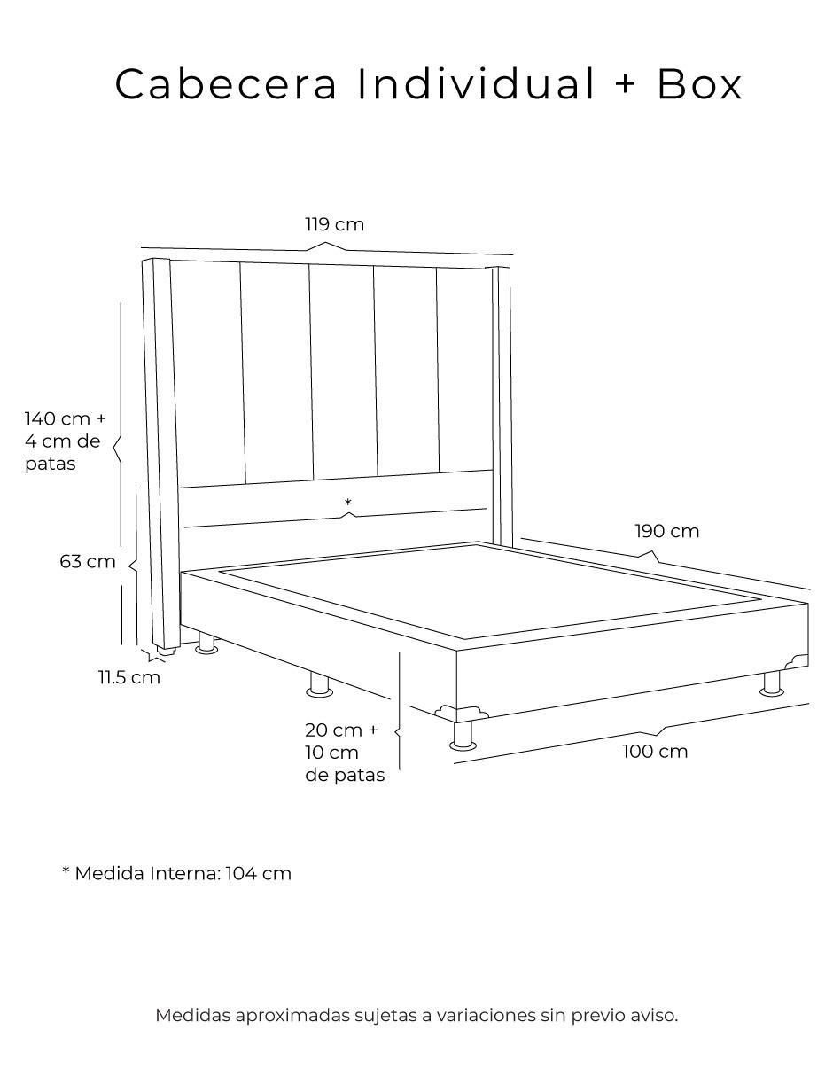 Cama dicasa nizza box "de" madera pino ind