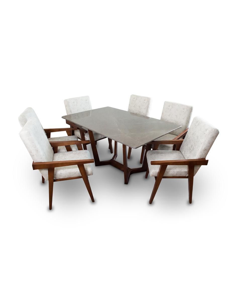 Comedor para 6 personas de mármol