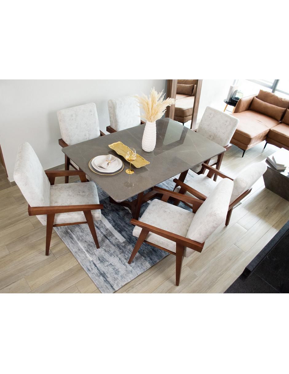 Comedor para 6 personas de mármol 2