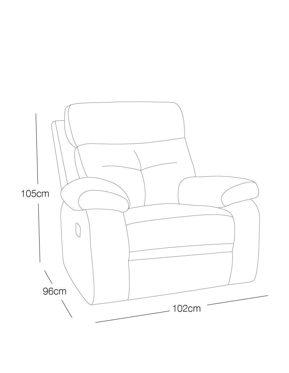 Reclinable Winnien de madera pino 4