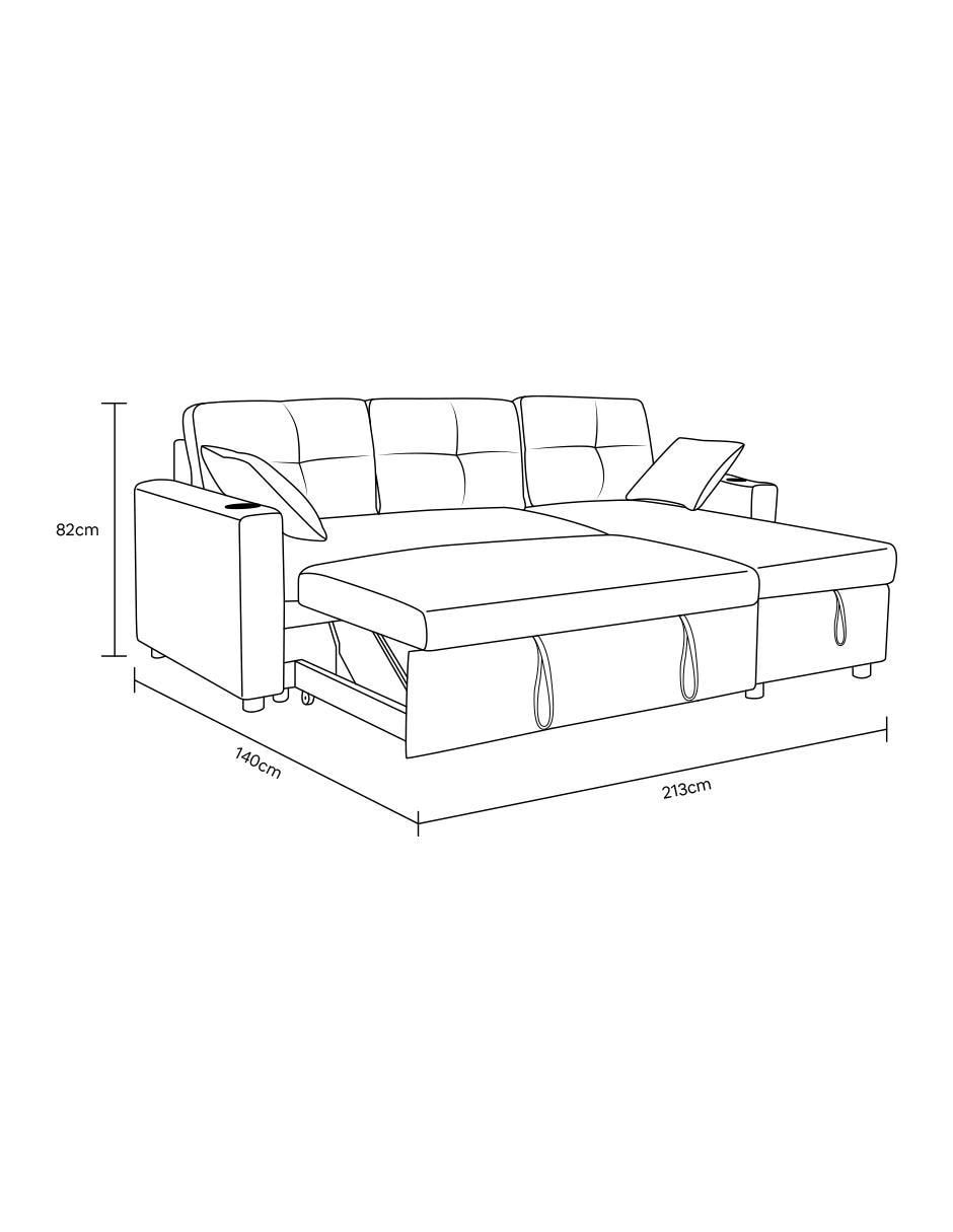 Sofá cama armable Wayfair 10
