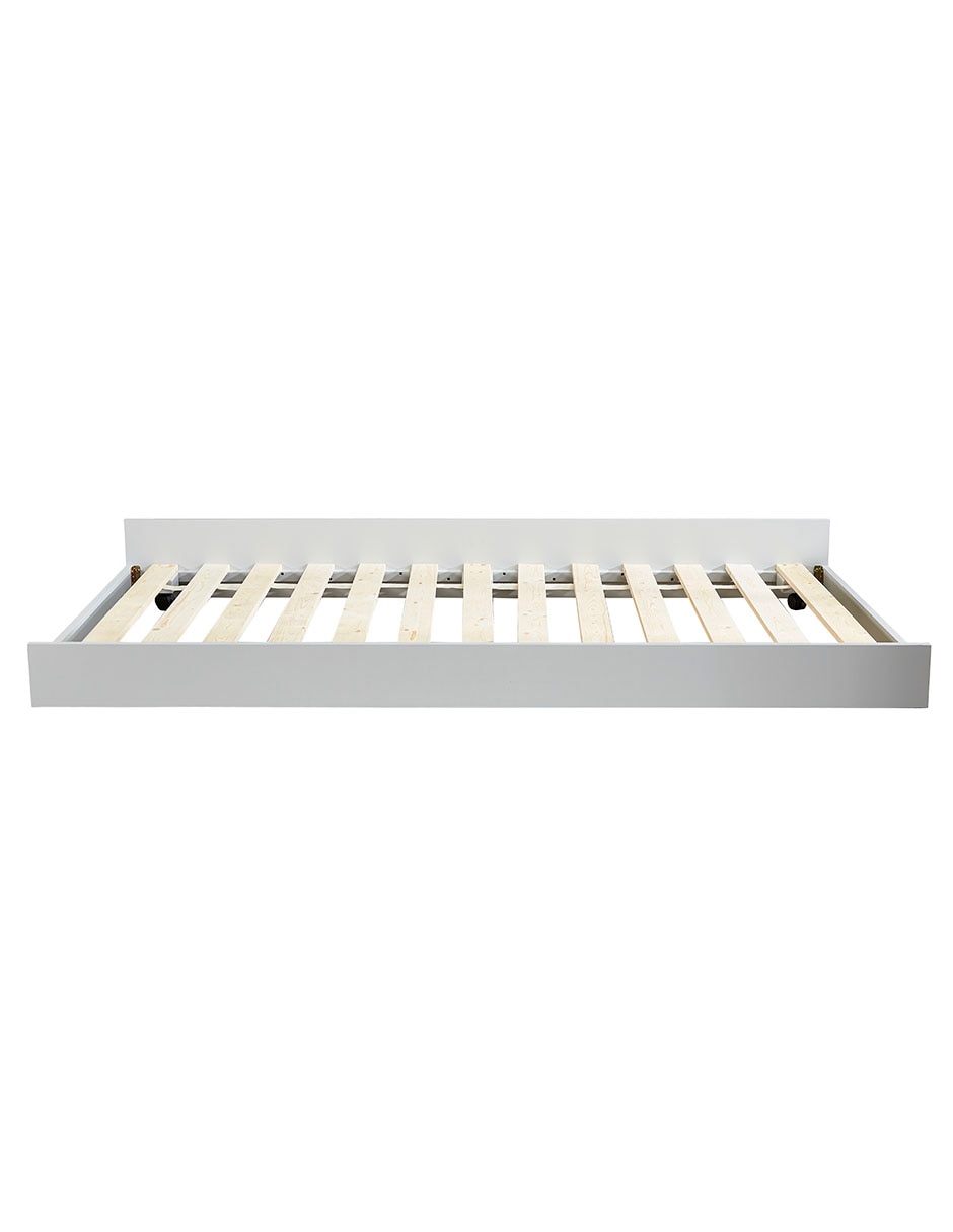 Cama baja de madera individual