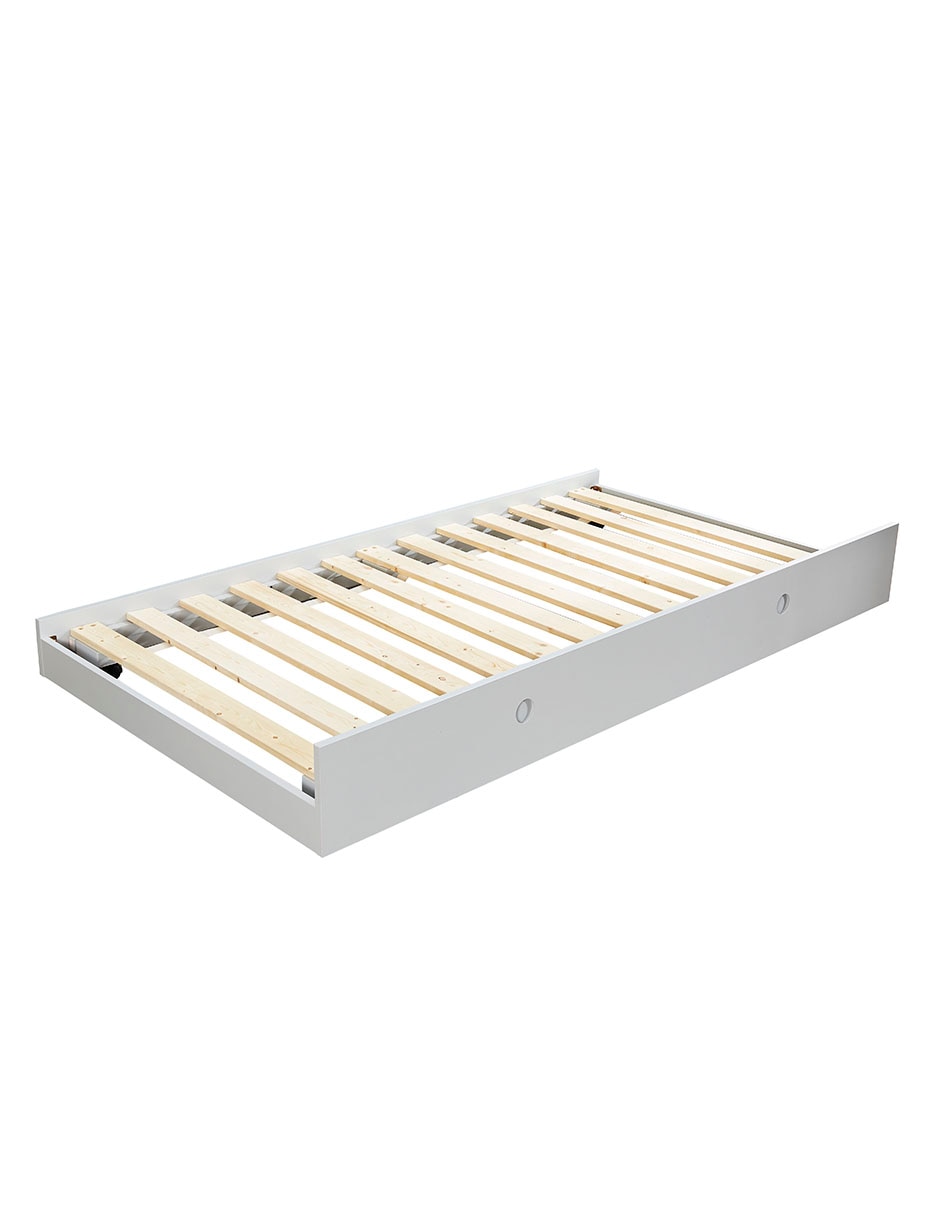 Cama baja de madera individual 2
