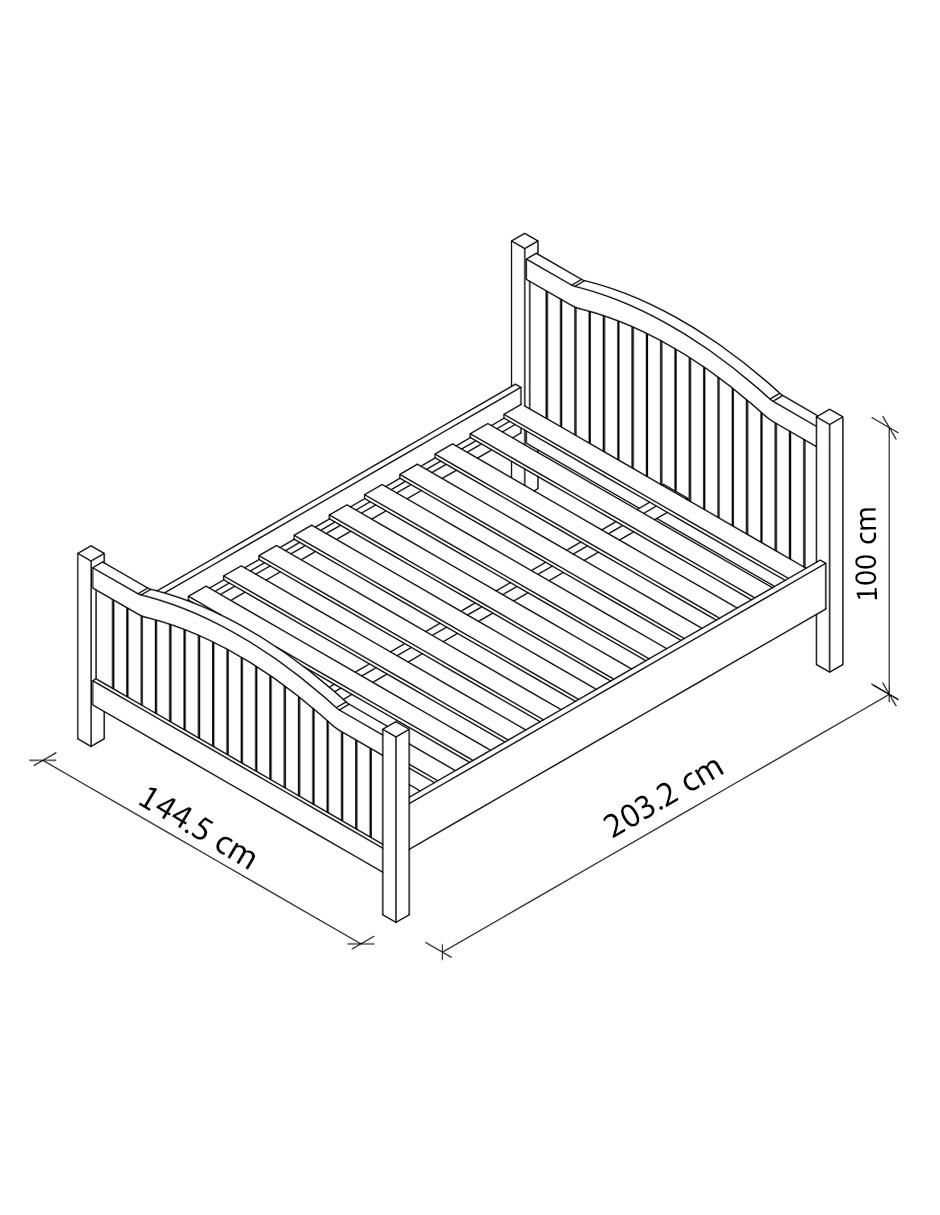 Cama Cameron Ce de MDF 12