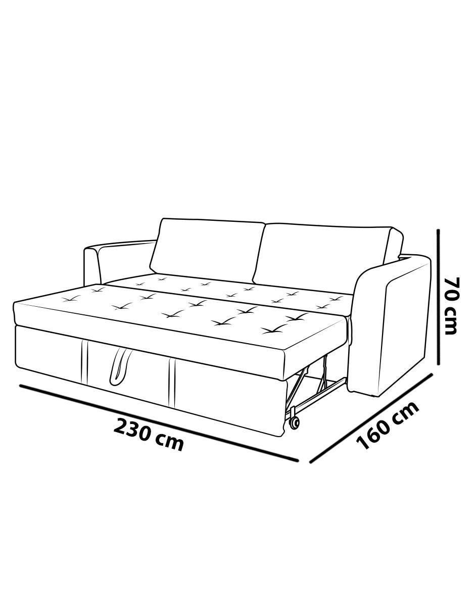 Sofá cama M & E Muebles de velvet