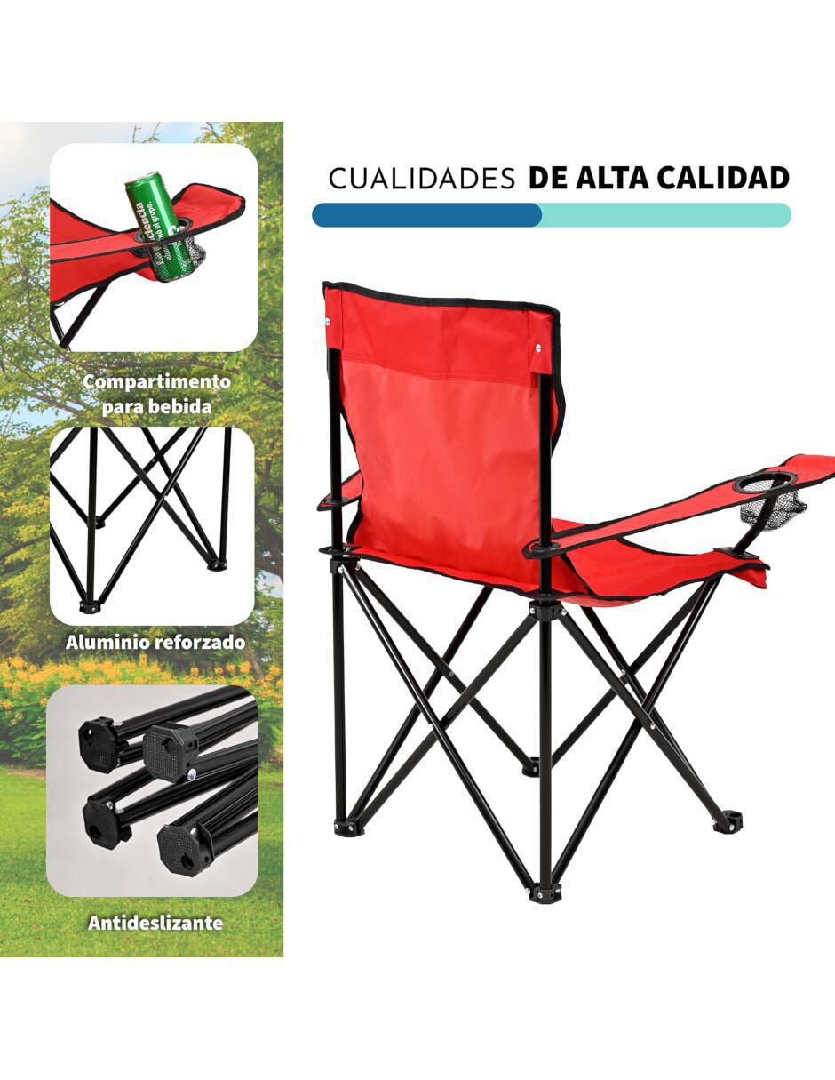 Juego de sillas plegables 2 "piezas" eke life home de playa "de" poliéster