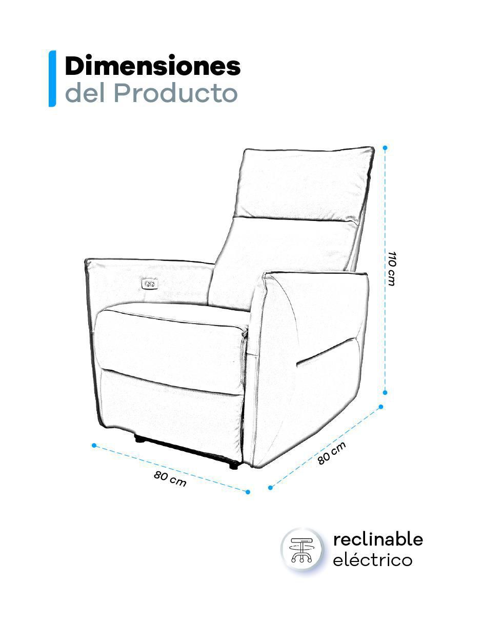 Reclinable Bianchi de piel 6