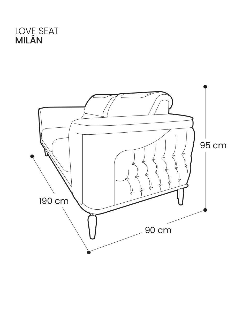 Love seat Milán 6