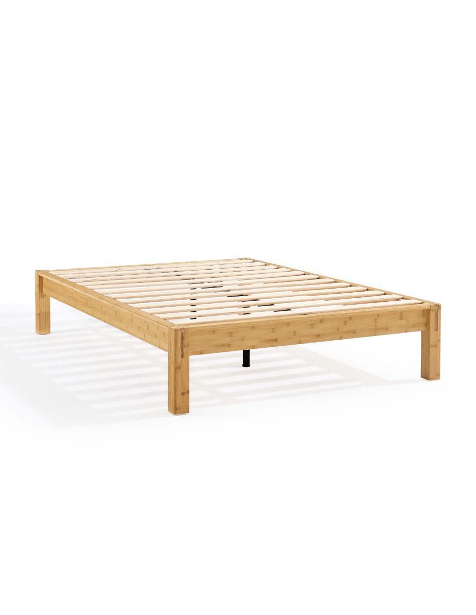 Base para cama de madera roble