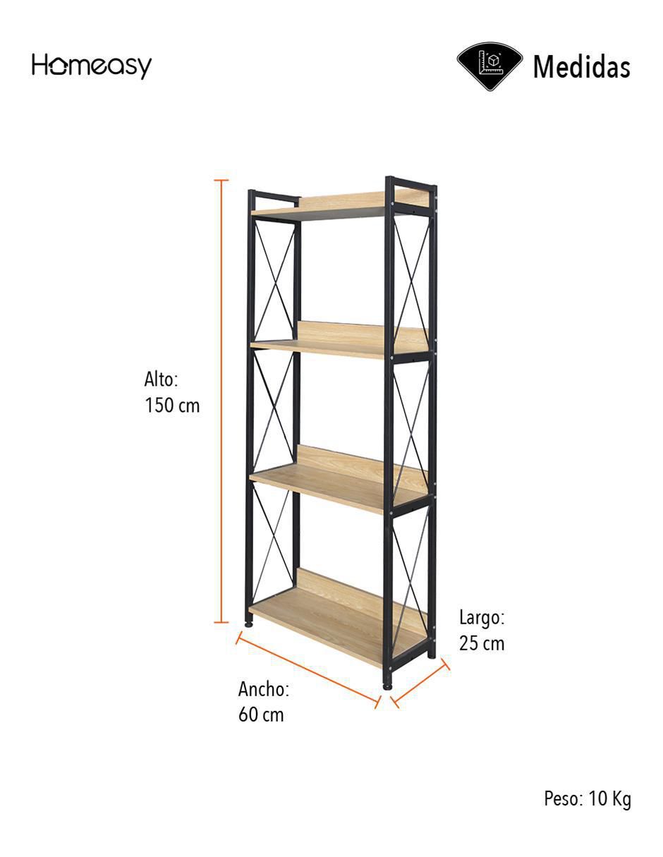 Librero Minimalista de MDF 7
