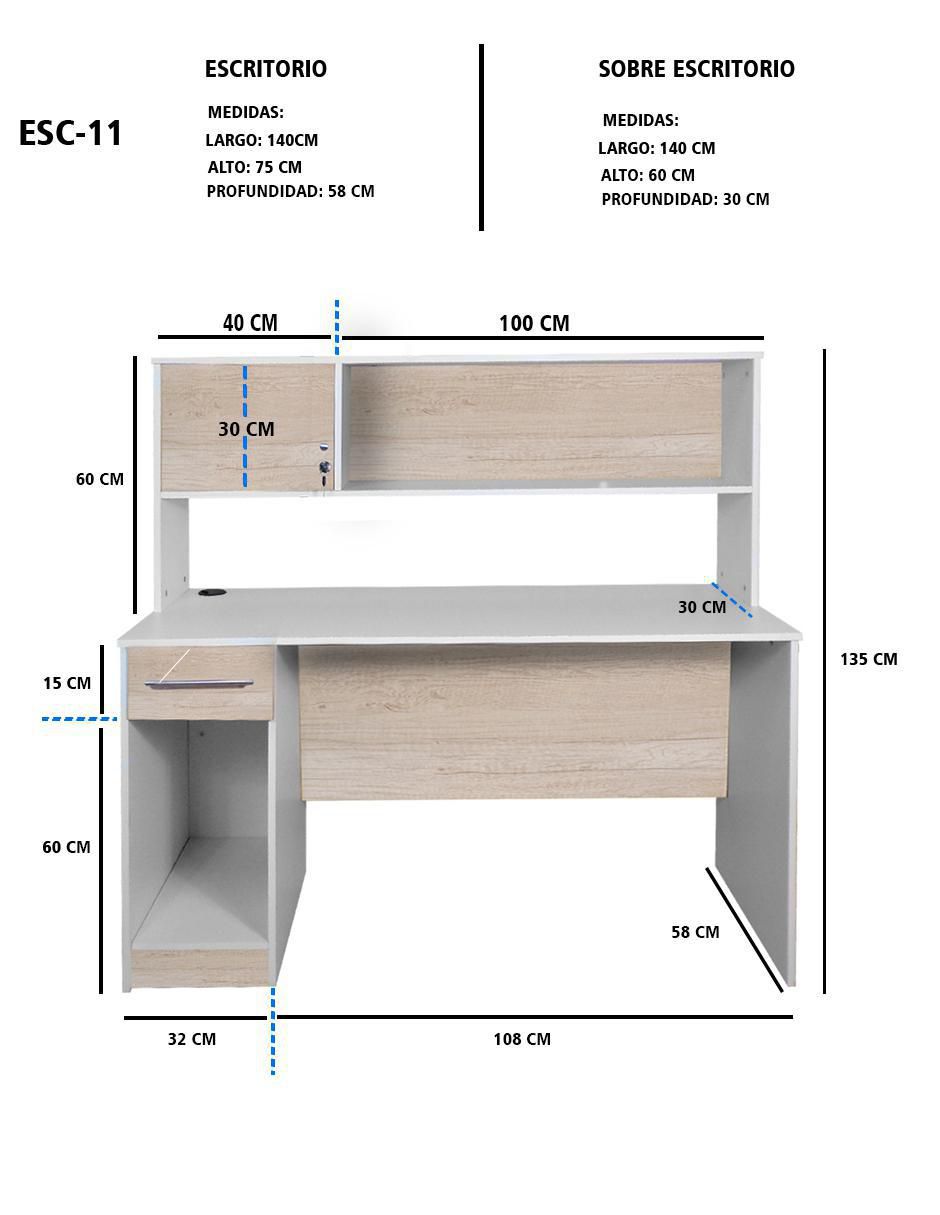 Escritorio Davina de MDF 7