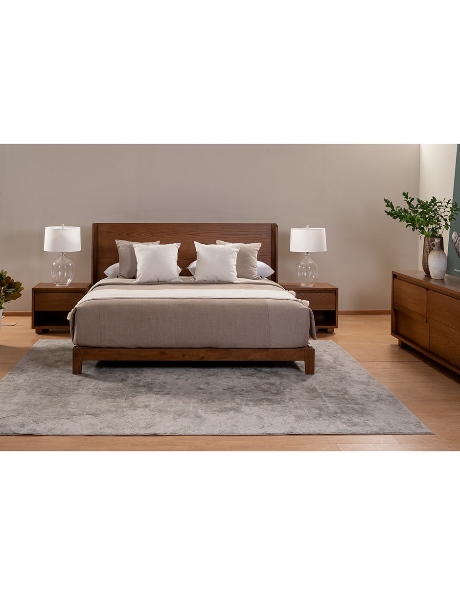 Cama SEVILLA de madera encino 2