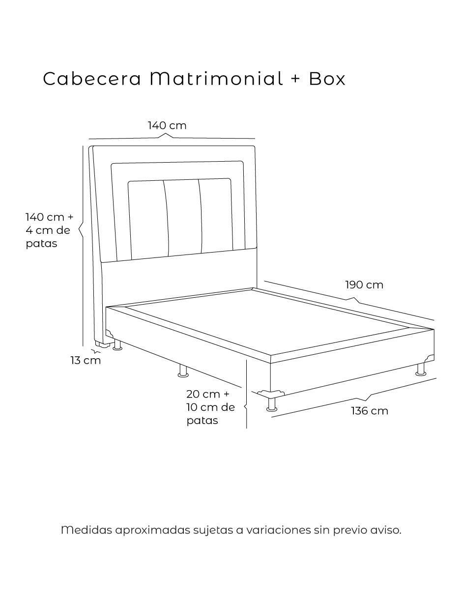 Set Recámara Bora Box de madera pino