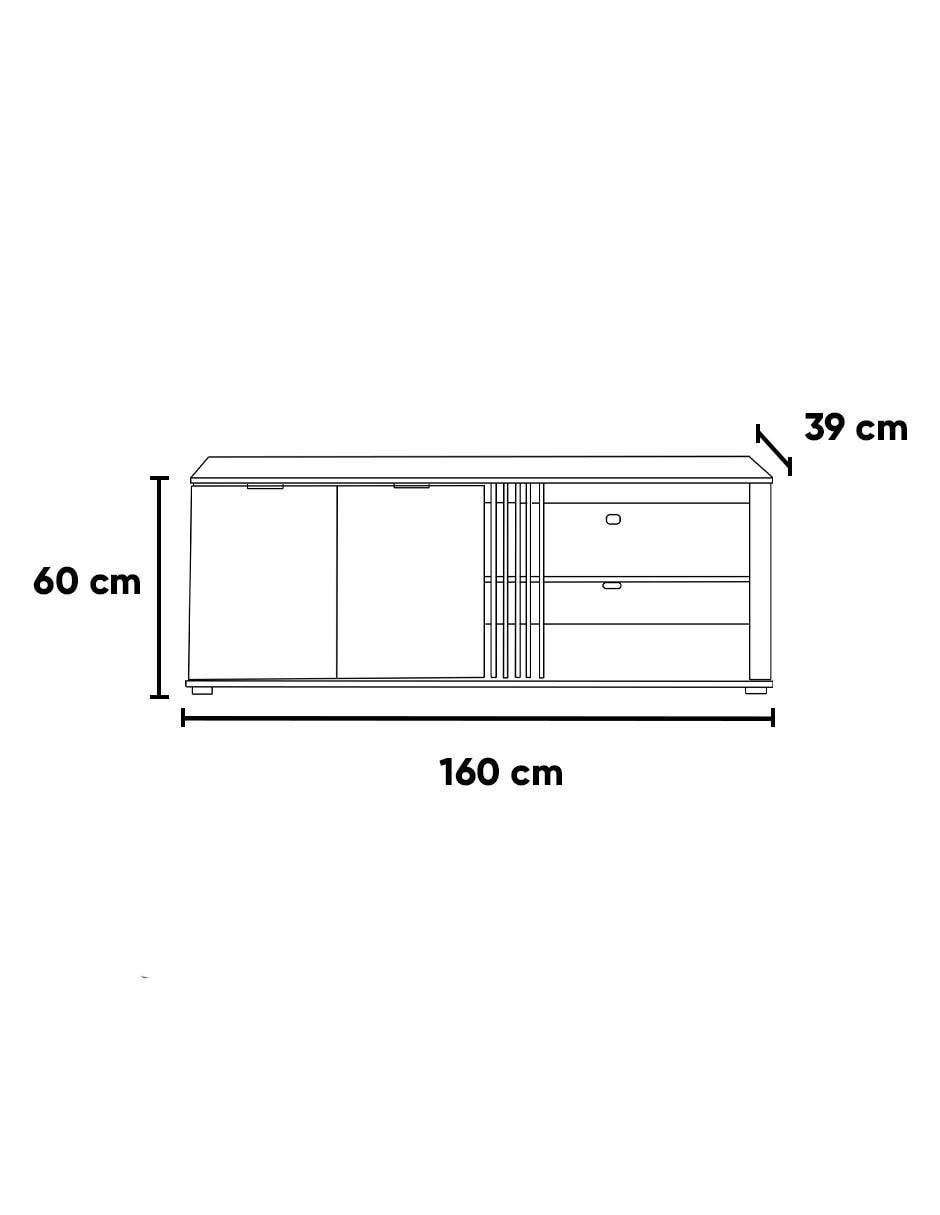 Mueble de tv Kaley de madera 5