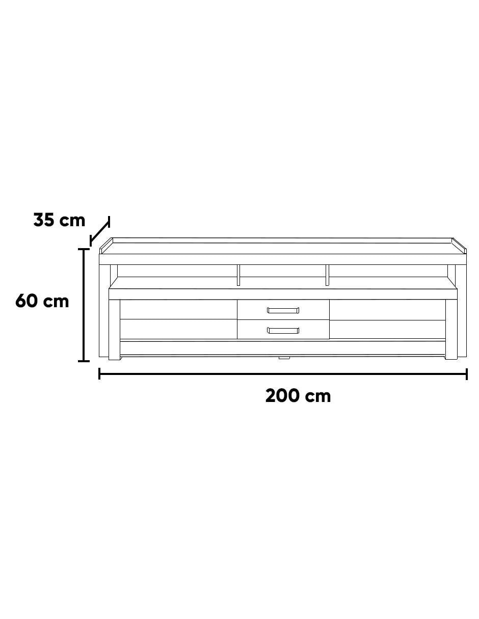 Mueble de tv Tulum de madera 5