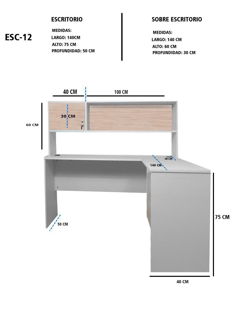 Escritorio Selinn de MDF 8
