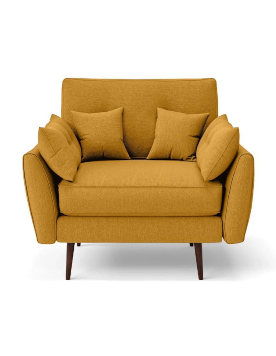 Sillón valencia design menken "estilo" mid century "de" lino