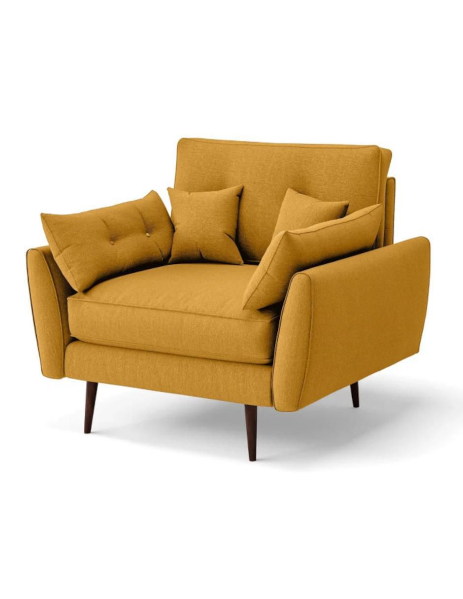 Sillón valencia design menken "estilo" mid century "de" lino