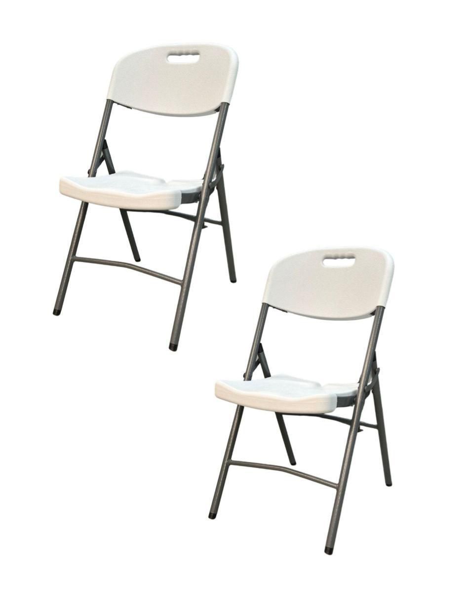 Silla plegable 2 piezas de plástico 2