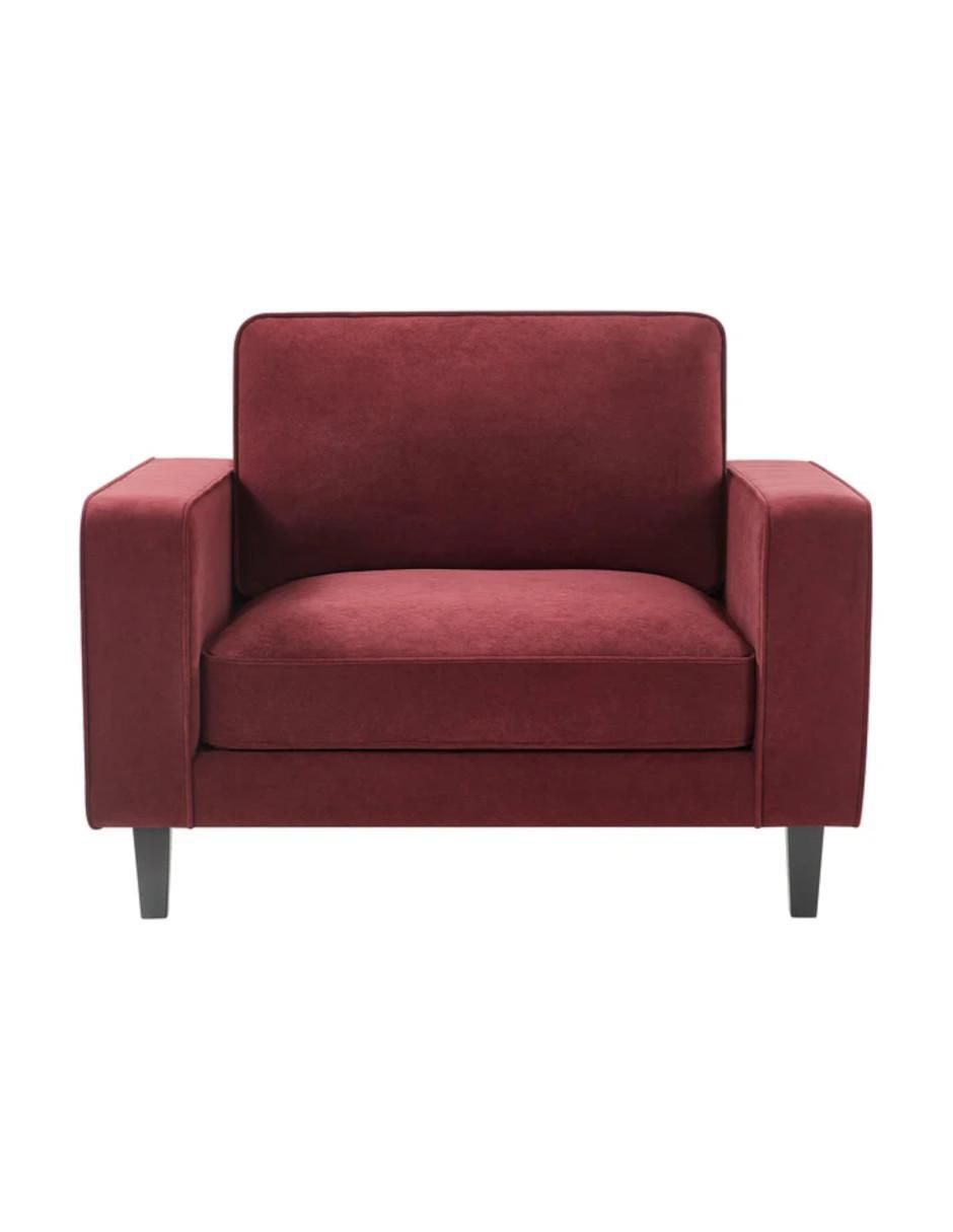 Sillón valencia design dallas "estilo" mid century "de" lino