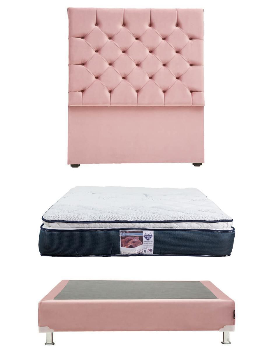 Set Recámara Capri Box Mónaco de madera pino Set Recámara Capri Box Mónaco de madera pino