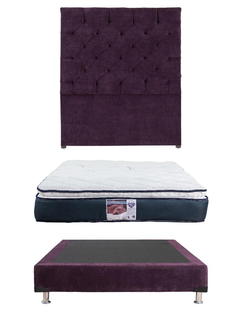 Set Recámara Capri Box Mónaco de madera pino Set Recámara Capri Box Mónaco de madera pino