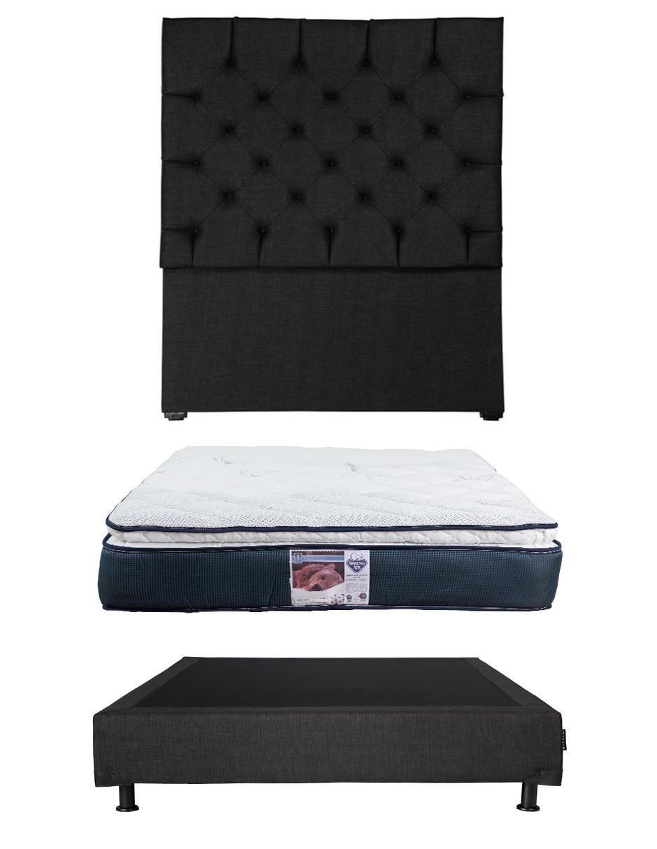 Set Recámara Capri Box Mónaco de madera pino Set Recámara Capri Box Mónaco de madera pino