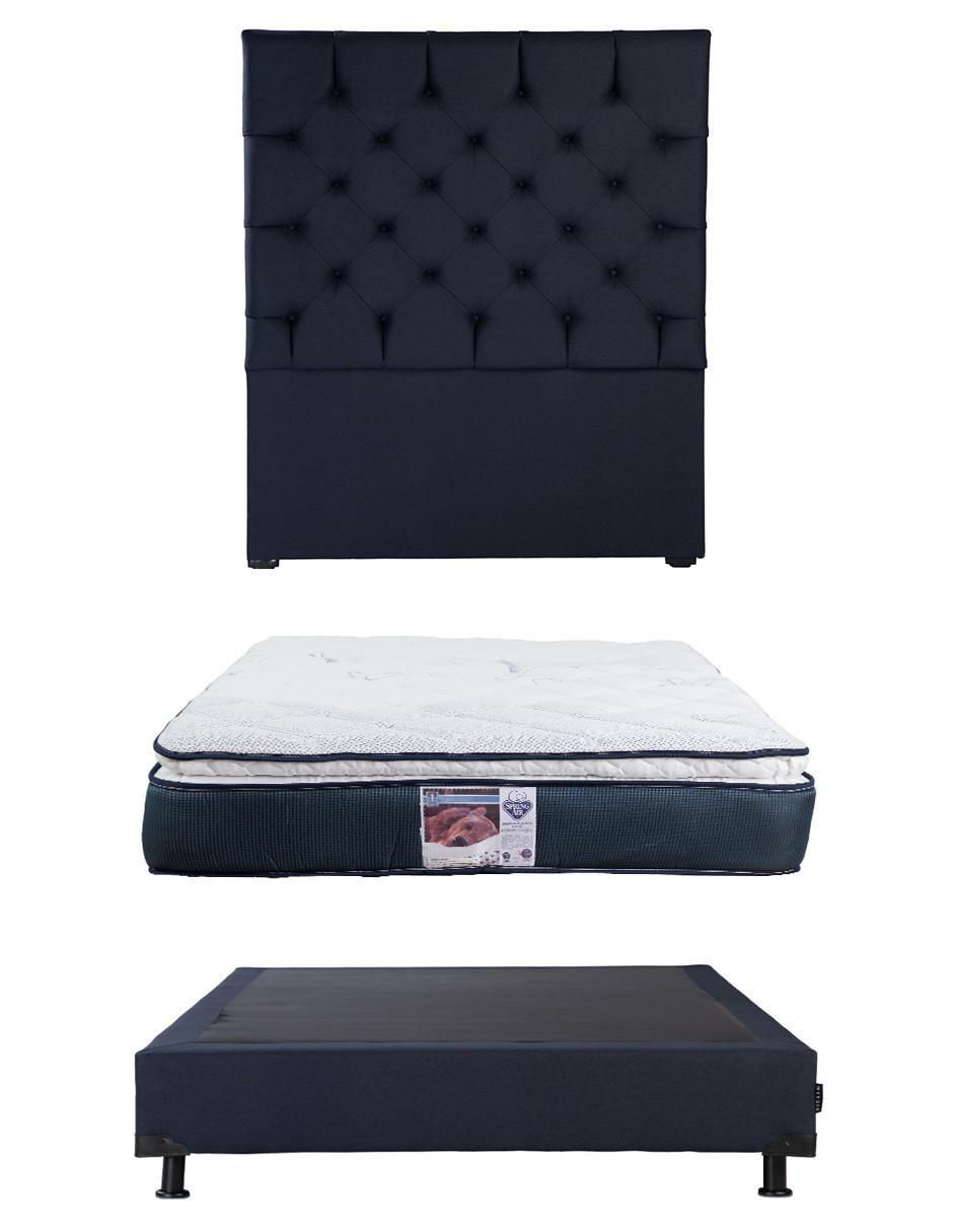 Set Recámara Capri Box Mónaco de madera pino Set Recámara Capri Box Mónaco de madera pino