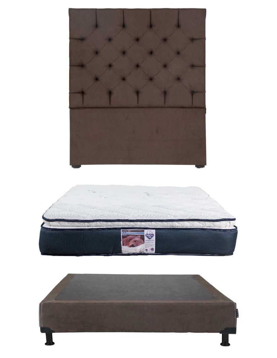 Set Recámara Capri Box Mónaco de madera pino