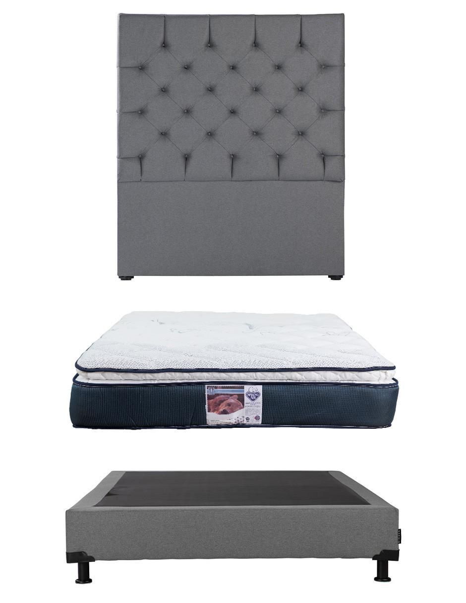 Set Recámara Capri Box Mónaco de madera pino