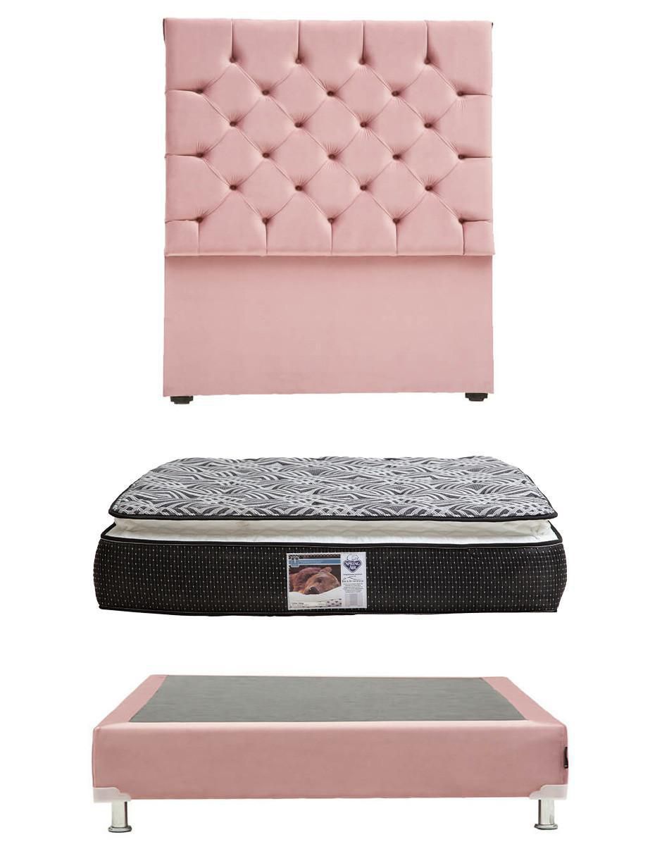 Set Recámara Capri Box Omega de madera pino Set Recámara Capri Box Omega de madera pino