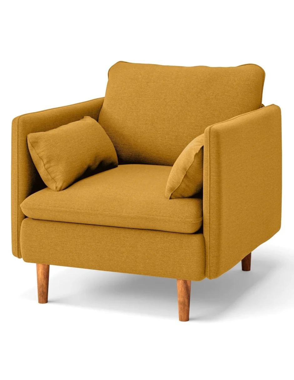 Sillón valencia design modica "estilo" moderno "de" lino