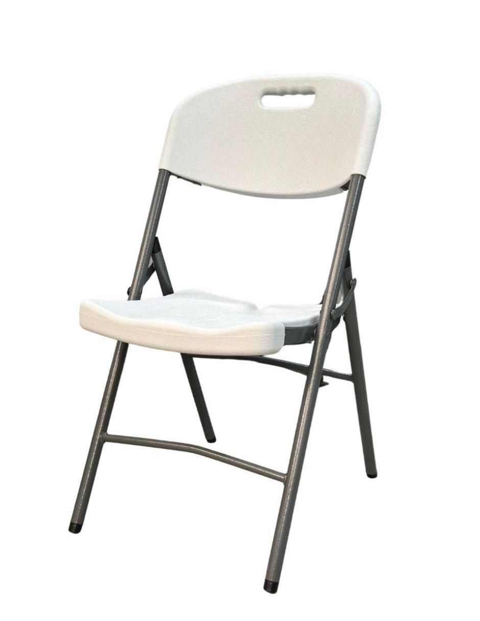 Silla plegable Blanca de plástico