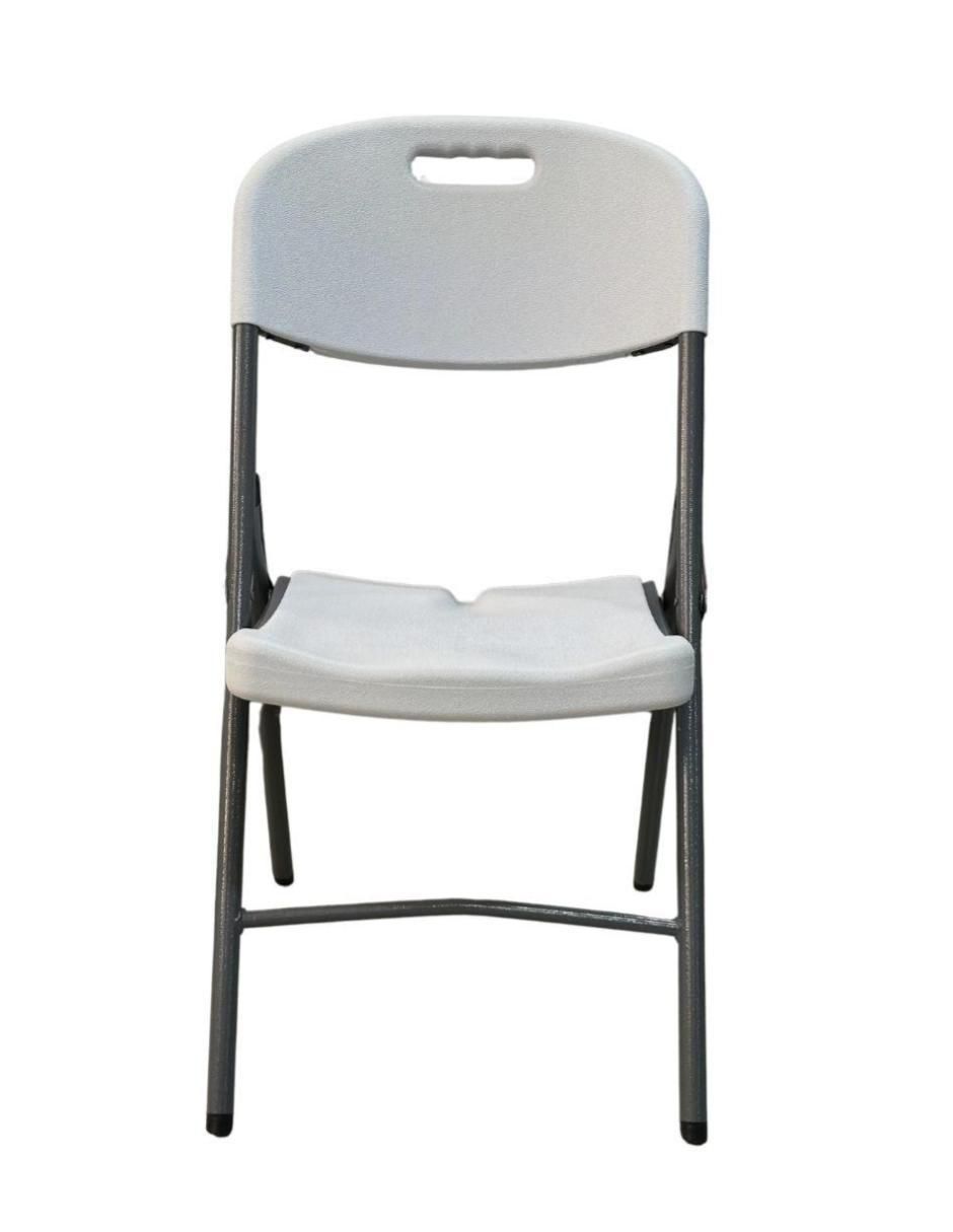 Silla plegable Blanca de plástico 2